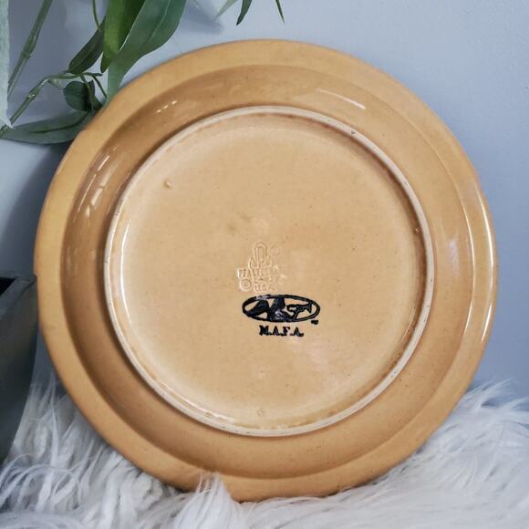 Vintage Pfaltzgraff MAFA American Quilt Block Dinner Plate Set (2) - Picture 2 of 5